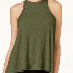 Free People Long Beach Tank - Army Green